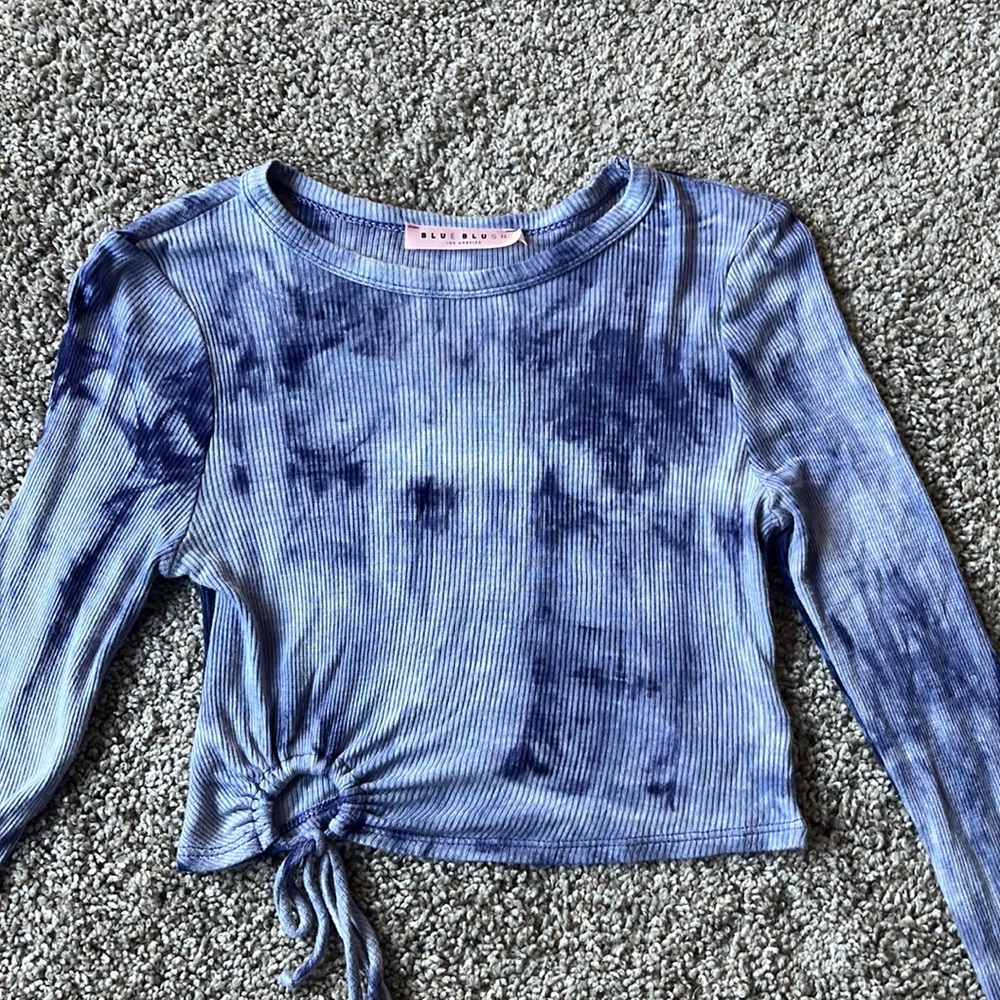 Purple tie-dye long sleeve